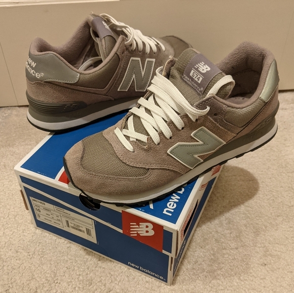 New Balance 574 gray shoes main image 7